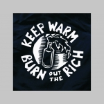Keep Warm Burn out The Rich - plavky s mot&iacute;vom - plavkov&eacute; p&aacute;nske kraťasy s pohodlnou gumou v p&aacute;se a &scaron;n&uacute;rkou na dotiahnutie vhodn&eacute; aj ako klasick&eacute; kraťasy na voľn&yacute; čas